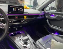 Audi A4 B9 2016+ Için Uyumlu 30 Renk Ambians Aydınlatma (Tek Renk Ambians Olan Araçlar İçin)