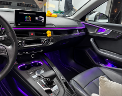Audi A4 B9 2016+ Için Uyumlu 30 Renk Ambians Aydınlatma (Tek Renk Ambians Olan Araçlar İçin)