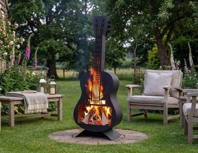 Gitar Bahçe Şömine