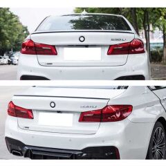 Bmw 5 Serisi G30 Uyumlu Hybrid Spoiler - Piano Black (Parlak Siyah)