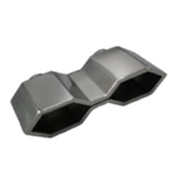 Ford Focus Uyumlu Yedek Parça CT Krom Egzoz Ucu Çift Çıkış 200-012