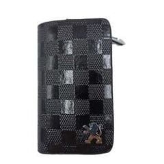 Peugeot  Uyumlu Yedek Parça Fermuarlı Parlak Deri Anahtar Kabı