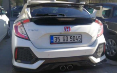 Honda Civic Fc5 2016-2020 Uyumlu Arka Logo Kırmızı