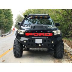 Ford Ranger Uyumlu Yedek Parça Off Road 2012-2021 Çelik Ön Tampon Koruma AQM4WD S50