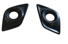 Toyota Hilux Revo 2016-2019 Uyumlu Yedek Parça Ön Sis Çerçevesi Kaplama Siyah Kalın