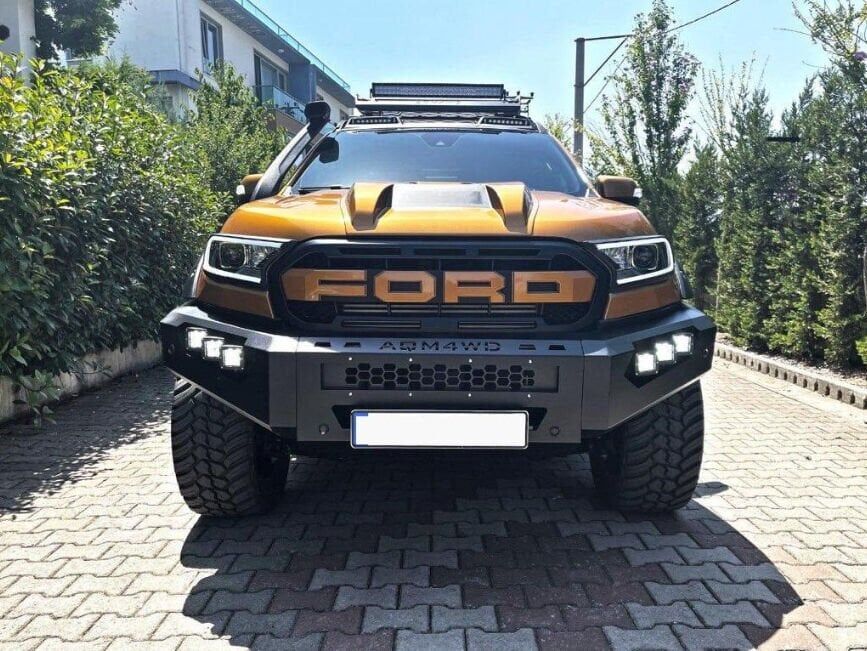Ford Ranger Uyumlu 2015-2021 Off Road Çelik Ön Tampon Koruma AQM4WD M50