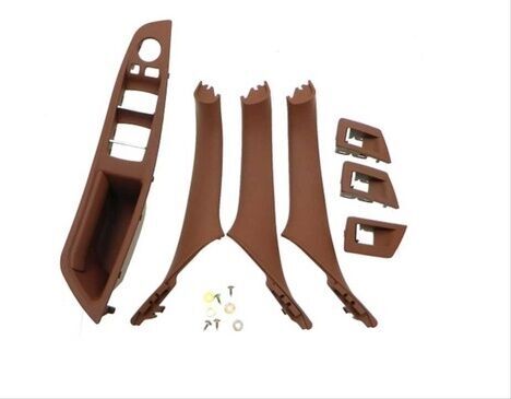 Bmw 5 Serisi F10 2010-2016 Uyumlu Yedek Parça Kapı Kolçak Kaplama Kahverengi