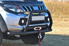 Ford Ranger Uyumlu Yedek Parça 2006+ Off Road Ön Tampon Koruma Demiri Siyah Face Off AQM4WD PST15