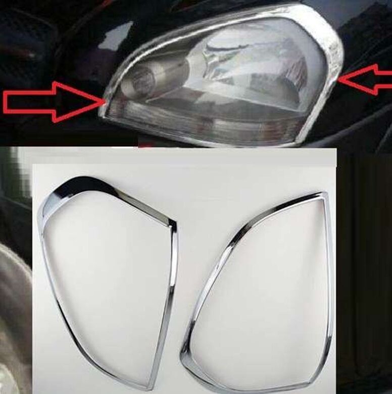 Hyundai Tucson 2004-2014 Uyumlu Ön Far Kaplama ABS Krom Parça
