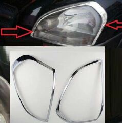 Hyundai Tucson 2004-2014 Uyumlu Ön Far Kaplama ABS Krom Parça