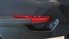 Honda Civic Fc5 2016-2020 Uyumlu Yedek Parça Kapı Kolçak Kaplama- Kırmızı