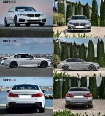 Bmw G30 (2017-2019) İçin 2020+ Uyumlu Lci M-Tech Facelift Body Kit