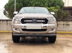 Ford Ranger Uyumlu Yedek Parça 2006+ Off Road Ön Tampon Koruma Demiri Siyah (Tekli Bıyık) AQM4WD PST20