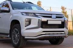 Ford Ranger Uyumlu Yedek Parça 2006+ Off Road Saclı Ön Koruma Ön Tampon Koruma Demiri Krom GloPlus AQM4WD PST21