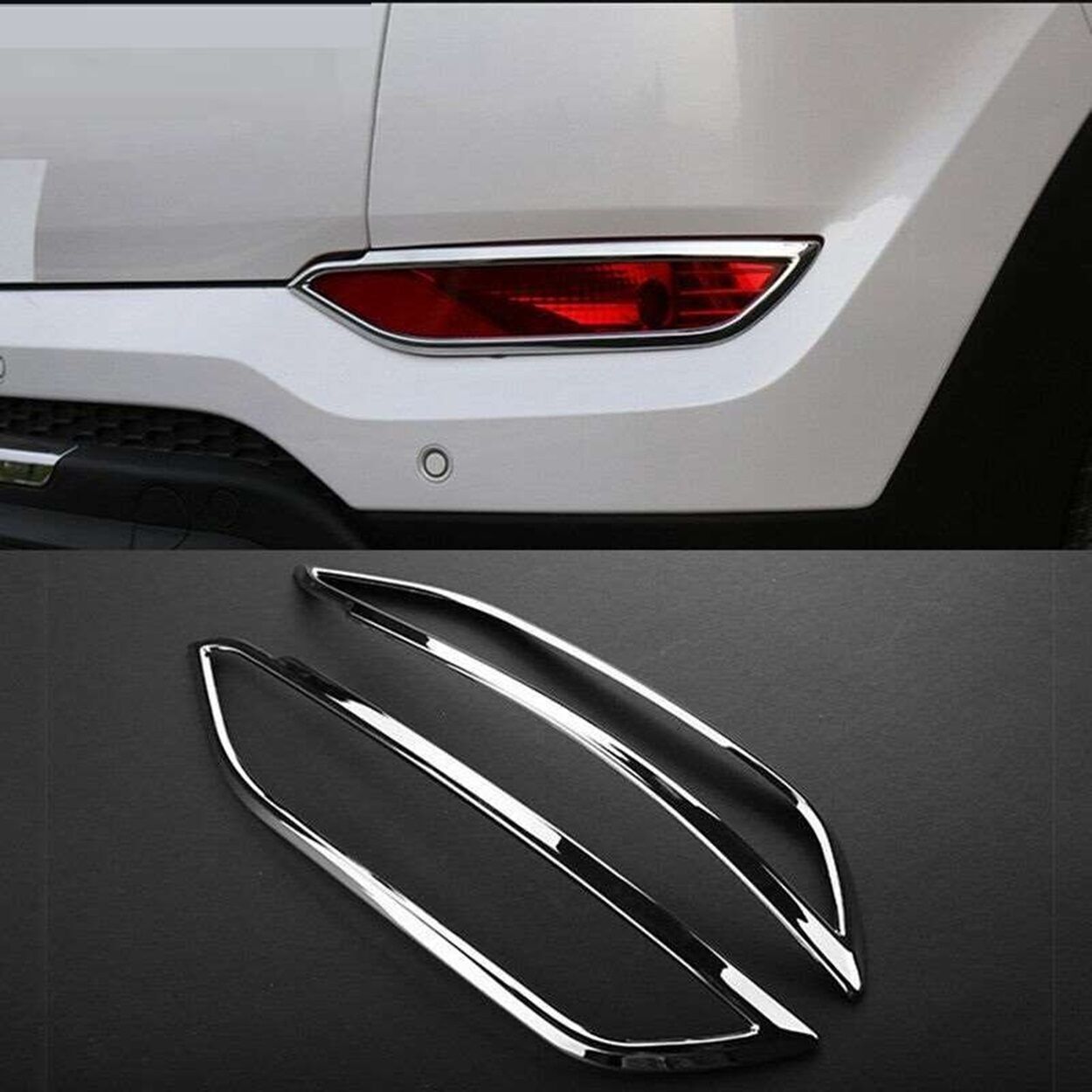 Hyundai Tucson 2015-2018 Uyumlu  Arka Reflektör Çerçevesi Krom Parça