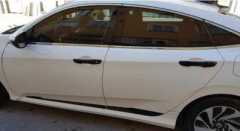 Honda Civic Fc5 2016-2020 Uyumlu  Kapı Direk Kaplama Piano Black