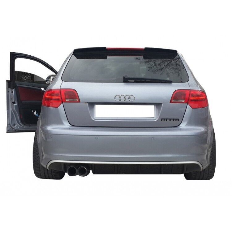 Audi A3 8P Hb 5 Kapı 2005 - 2012  Uyumlu Rs Spoiler Plastik Boyasız
