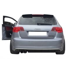 Audi A3 8P Hb 5 Kapı 2005 - 2012  Uyumlu Yedek Parça Rs Spoiler Plastik Boyasız