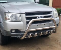 Ford Ranger Uyumlu 2006+ Off Road Krom Karterli Ön Koruma Ön Tampon Koruma Demiri Informplus AQM4WD PWT02
