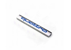 Audi Quattro  Uyumlu Siyah Bagaj Logosu 7×1 Cm