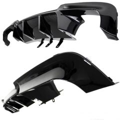 BMW F10 Uyumlu M5 Vorsteiner Difüzör Boyasız Plastik