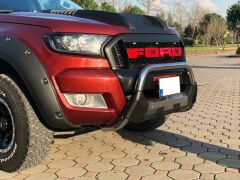 Ford Ranger Uyumlu 2006+ Off Road Krom Poliüretan Ön Koruma Ön Tampon Koruma Demiri Amazonplus AQM4WD PWT15