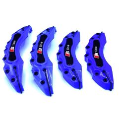 Audi  Uyumlu Yedek Parça Logolu Kaliper Kapağı Mavi 4 Parça