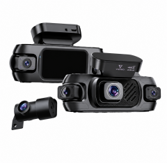 GuardX 4K + 2K + 2K 3 Kanallı, 4 Kameralı Araç İçi Kamera Sistemi (Dash Cam) Vrpro