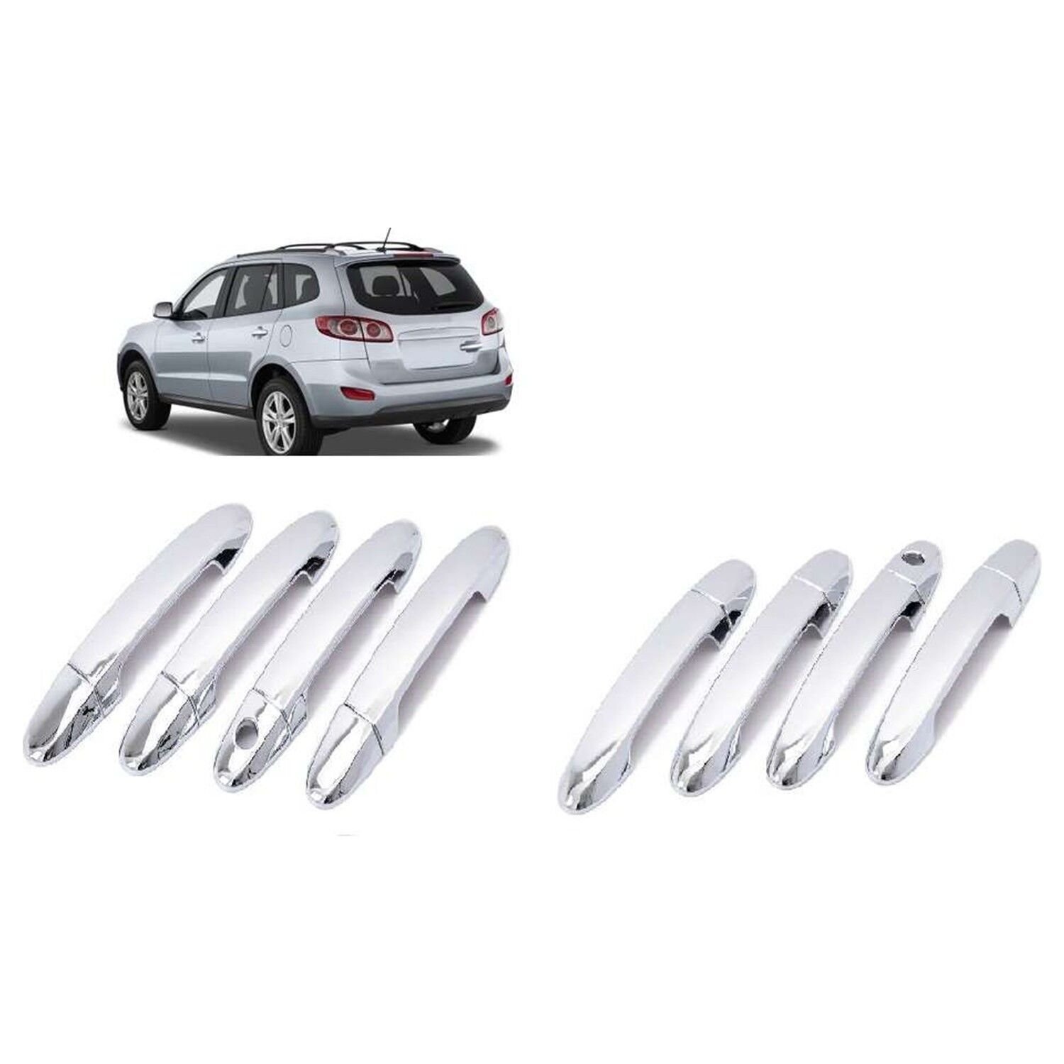 Hyundai Santa Fe 2006-2012 Uyumlu Yedek Parça Kapı Kolu Abs Krom