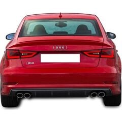 Audi A3 8V S line Sedan 2012 - 16  Uyumlu S3 Difüzör Plastik Boyasız