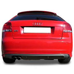 Audi A3 8V S line Sedan 2012 - 16  Uyumlu S3 Difüzör Plastik Boyasız