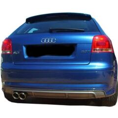 Audi A3 8V S line Sedan 2012 - 16  Uyumlu S3 Difüzör Plastik Boyasız