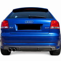 Audi A3 8V S line Sedan 2012 - 16  Uyumlu S3 Difüzör Plastik Boyasız