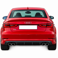 Audi A3 8V S line Sedan 2012 - 16  Uyumlu S3 Difüzör Plastik Boyasız