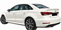 Audi A3 Sedan 2012 - 2019  Uyumlu Aero Marşpiyel Plastik Boyasız