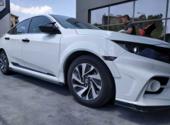 Honda Civic Fc5 2016-2020 Uyumlu  Ön Çamurluk Kabartma (typer)
