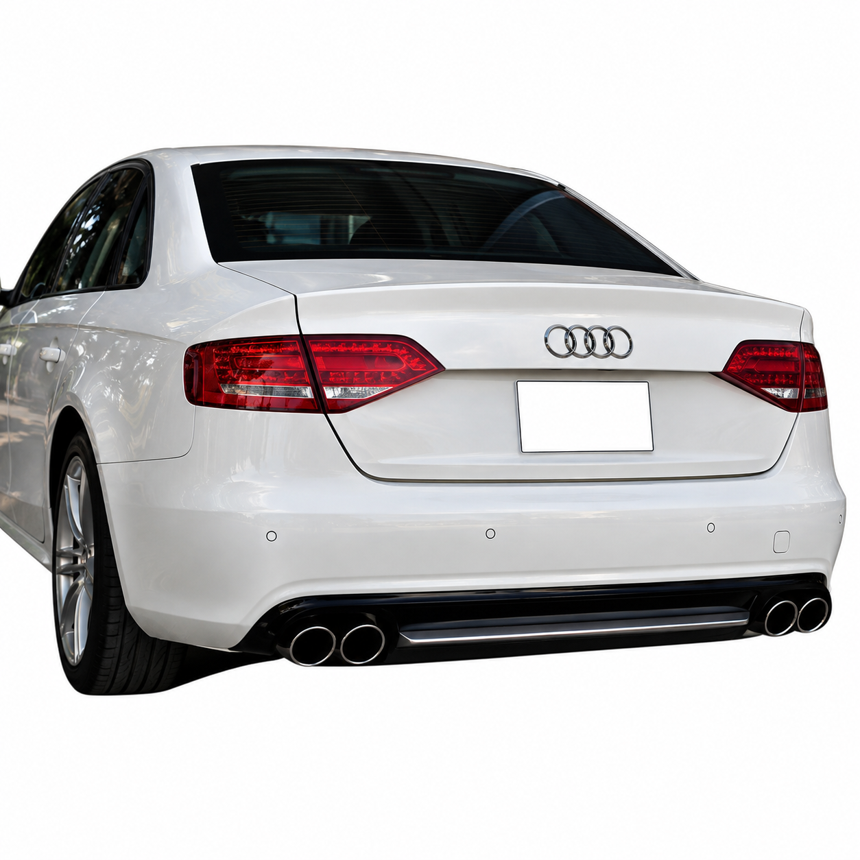 Audi A4 B8 2008-2012 S4  Uyumlu Difüzör Plastik Boyasız