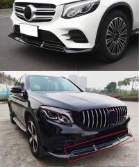 Mercedes Glc Uyumlu Yedek Parça Ön Lip-Piano Black (Parlak Siyah)