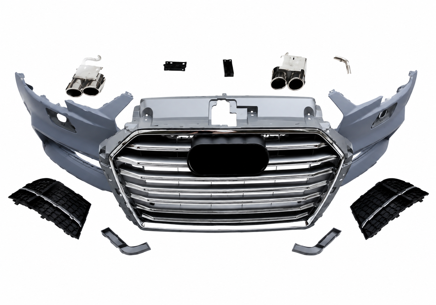 Audi A3 S3 2017-2020 Uyumlu S3 Ön Tampon Seti