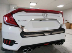 Honda Civic Fc5 2016-2020 Uyumlu  Bagaj Kapağı Plaka Çerçevesi 2 Parça