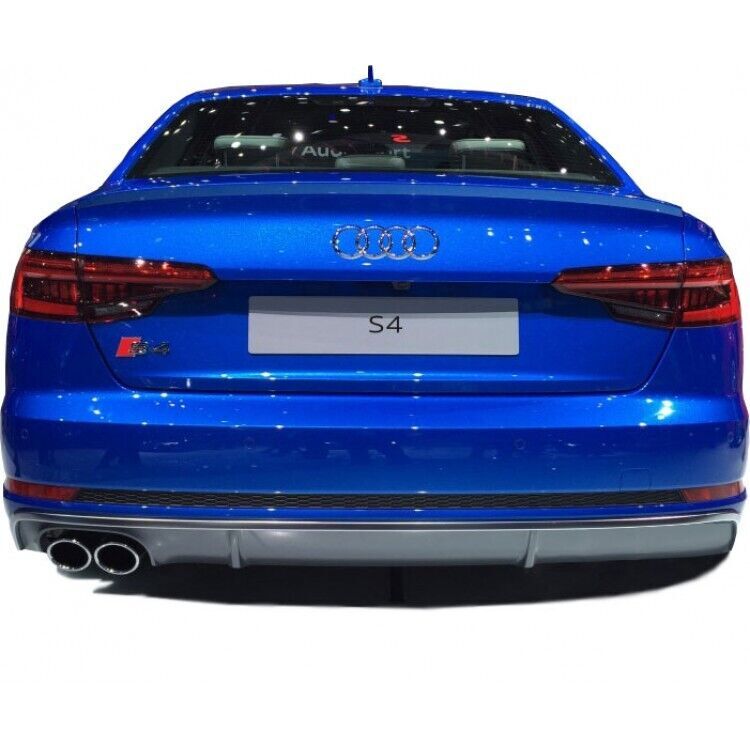 Audi A4 B9 2017 - 19 S4  Uyumlu Difüzör (Sol Çift Çıkış) Plastik Boyasız