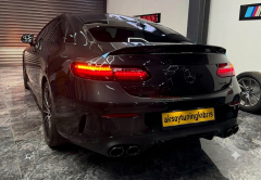 Mercedes C238 E Coupe 2017+ Difüzör ve Siyah Egzoz Seti Coupe Cabrio