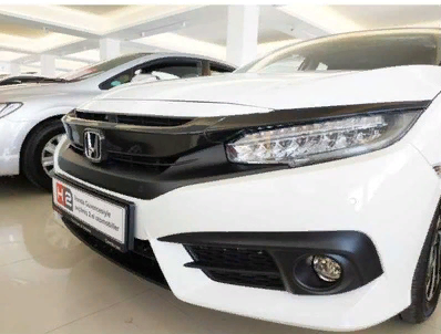 Honda Civic Fc5 2016-2020 Uyumlu  Ön Panjur Kaplama Karbon