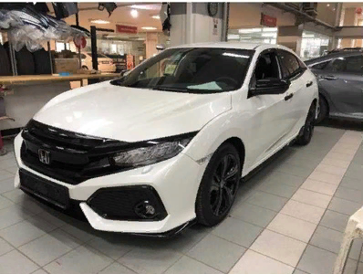 Honda Civic Fc5 2016-2020 Uyumlu  Ön Panjur Üst Kaplama Piano Black