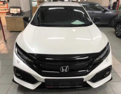 Honda Civic Fc5 2016-2020 Uyumlu  Ön Panjur Üst Kaplama Piano Black