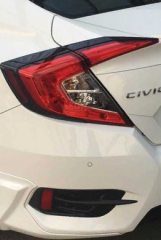Honda Civic Fc5 2016-2021 Uyumlu  Arka Stop Kaplama 4 Parça Siyah