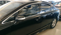 Honda Civic Fd6 2006-2012 Uyumlu  Cam Çıtası Nikelajı Tam Tur