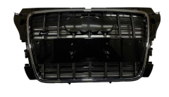 Audi A3 S3 2008-2012 Uyumlu Yedek Parça Panjur Siyah Krom Çerçeve