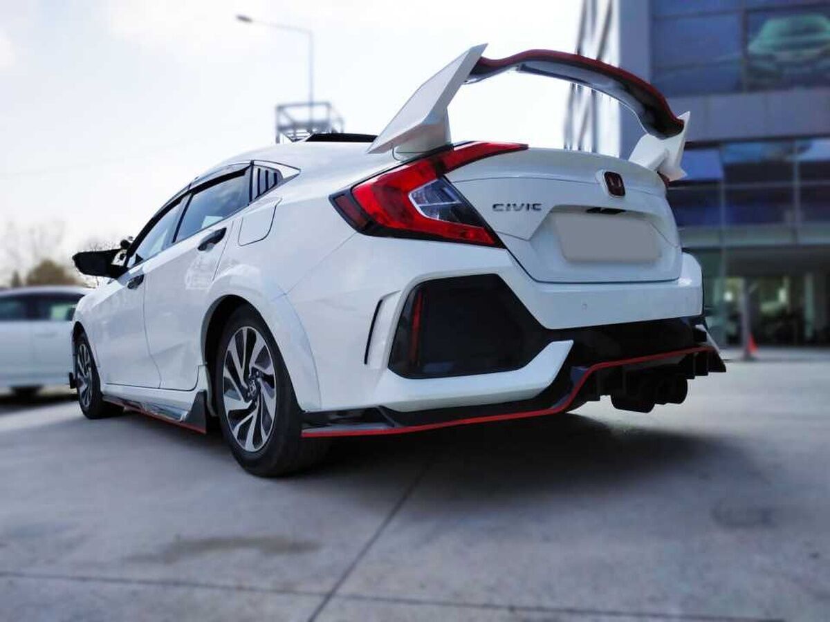 Honda Civic Fc5 Uyumlu 2016-2020 Type R Spoiler Boyasız