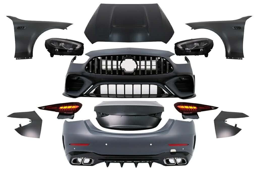 Mercedes W205 / C Serisi Uyumlu W206 / C63 Görünüm Body Kit Dönüşüm Seti
